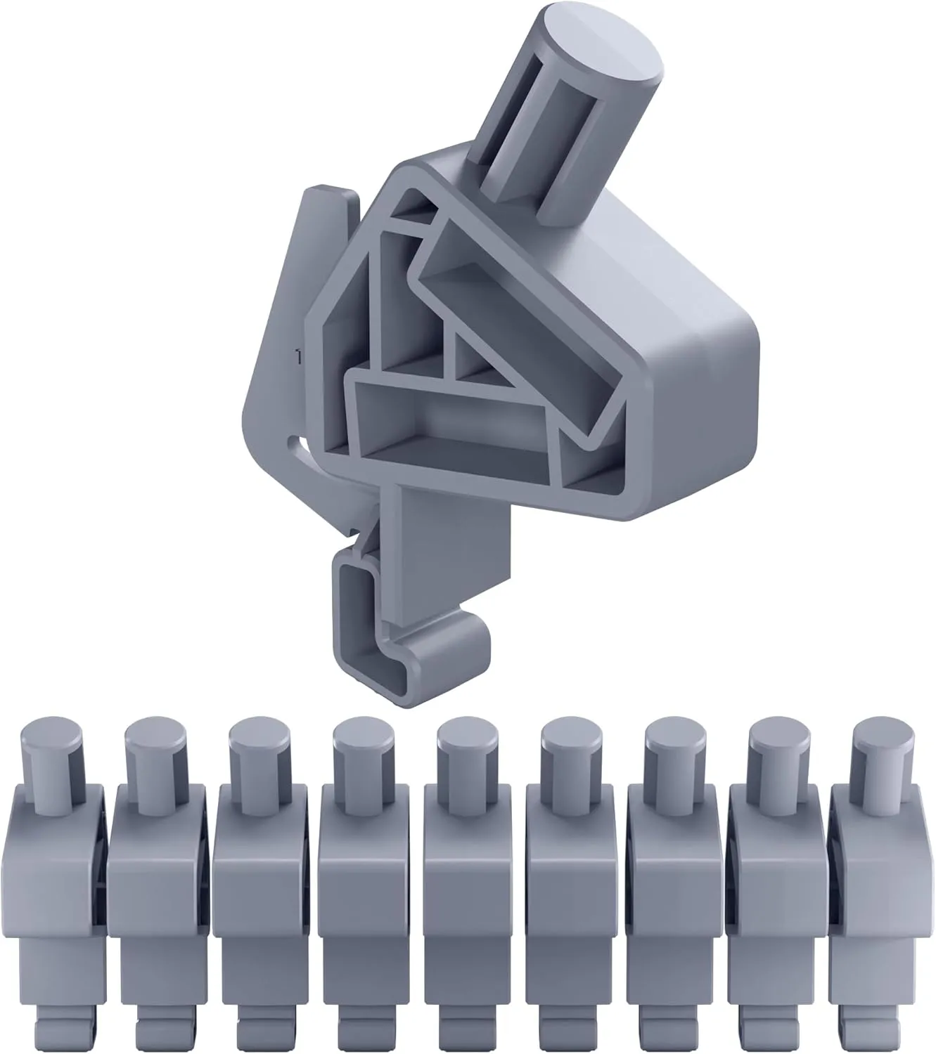 1/2" Drive Socket Bracket Model 103 | Compatible with Wall Control | for Tool Wall Organization to Hold a Single Socket, Adapter, or Extension | 10-Pack