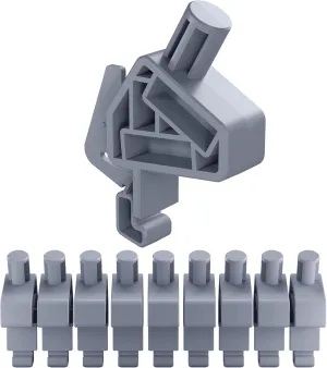 1/2" Drive Socket Bracket Model 103 | Compatible with Wall Control | for Tool Wall Organization to Hold a Single Socket, Adapter, or Extension | 10-Pack