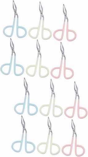 2sets Stainless Steel Eyebrow Grooming Kit Makeup Tweezers Easy to Replace Beauty Tool Favorite 6pcs*2