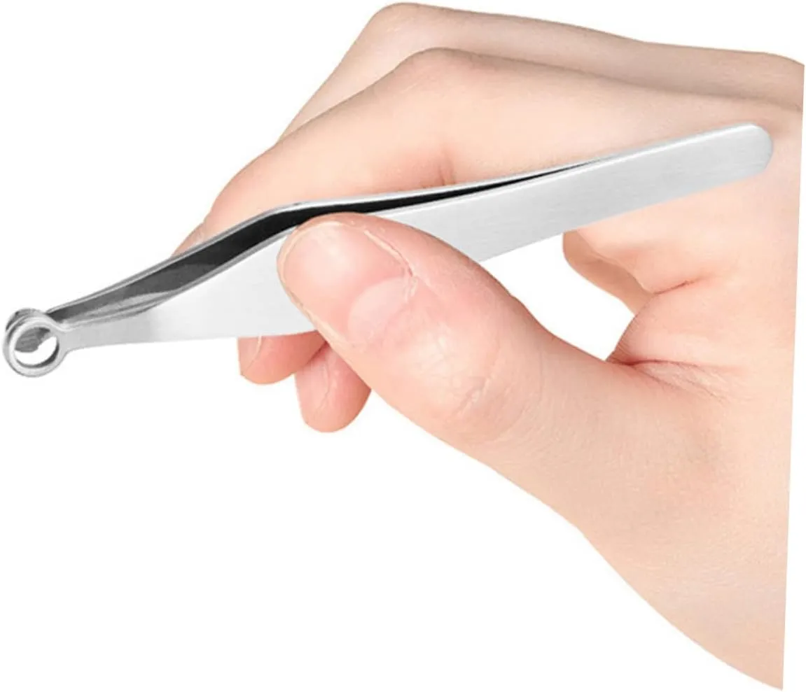 3sets Nose Hair Trimming Tweezers Durable Grooming Tools for Easy Eyebrow and Nose Hair Removal Precision Trimming for Men and Women 2pcs*3