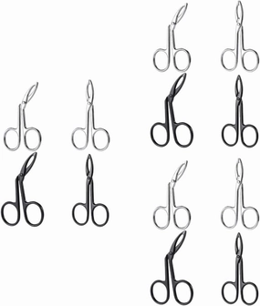 3sets 4 Pcs Stainless Steel Eyebrow Tweezers with Curved and Straight Tips Precision Plucker for Shaping Eyebrows and Removing Facial Hair Portable Design for Women 4pcs*3