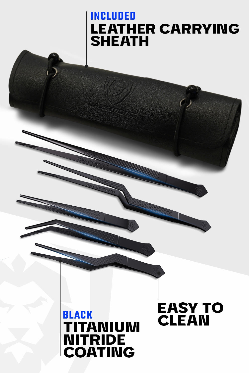 5 Piece Plating Tweezers Set | Professional | Dalstrong ©