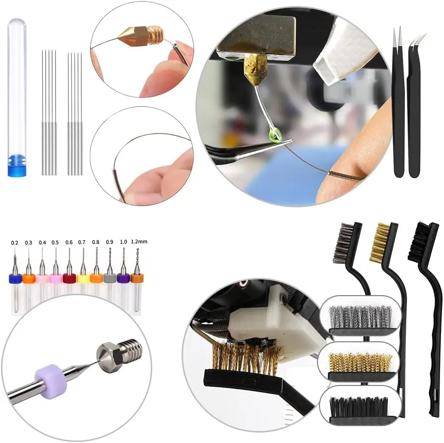 82 Pcs 3D Printer Tool Kit with Case, 3D Printing Tools with Accessories of Deburring Tool, Nozzle Cleaning Kit, Screwdriver Kit, Tube Cutter for 3D Print Removing, Cleaning, Finishing, Craving