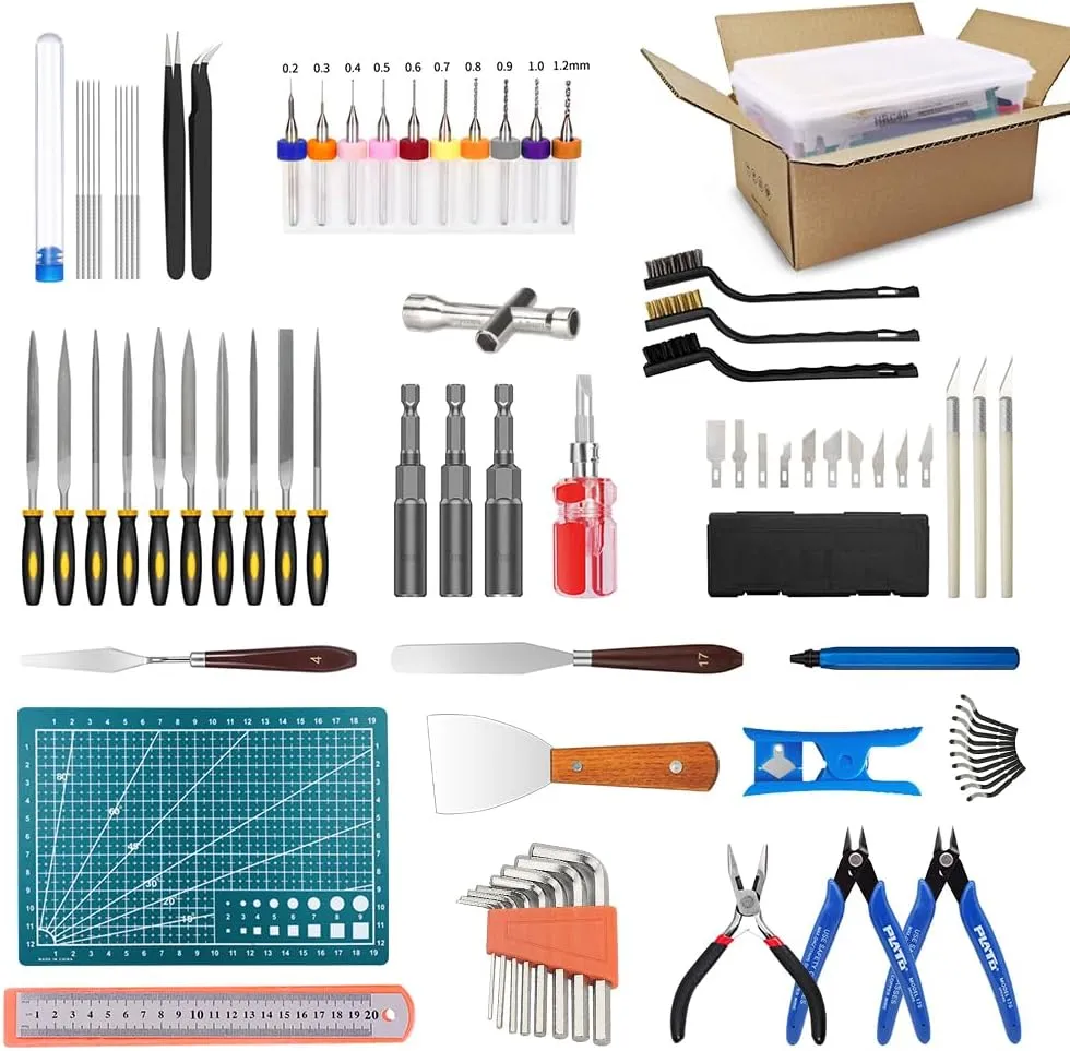 82 Pcs 3D Printer Tool Kit with Case, 3D Printing Tools with Accessories of Deburring Tool, Nozzle Cleaning Kit, Screwdriver Kit, Tube Cutter for 3D Print Removing, Cleaning, Finishing, Craving