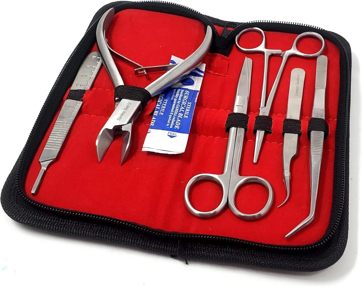 A2ZScilab - Basic Coral Propagation FRAGGING KIT, 16 Pcs Tools for Hard Soft Freshwater Reef, Stainless Steel - Coral Cutter Knife,Scissors & Foceps for Aquatic Plants,Coral Fragmenting Trim Cleaning