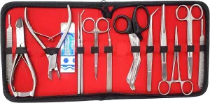 A2ZScilab-Ultimate Coral Fragging Propagation Kit for Reef Hobbyists - 33 Pcs Tools for Hard Soft Reef, Stainless Steel - Coral Cutters &Tongs for Aquatic Plants,Coral Fragmenting Trim Cleaning