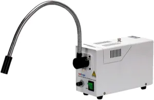 AmScope HL250-AS Single Fiber Gooseneck Microscope Illuminator 150W