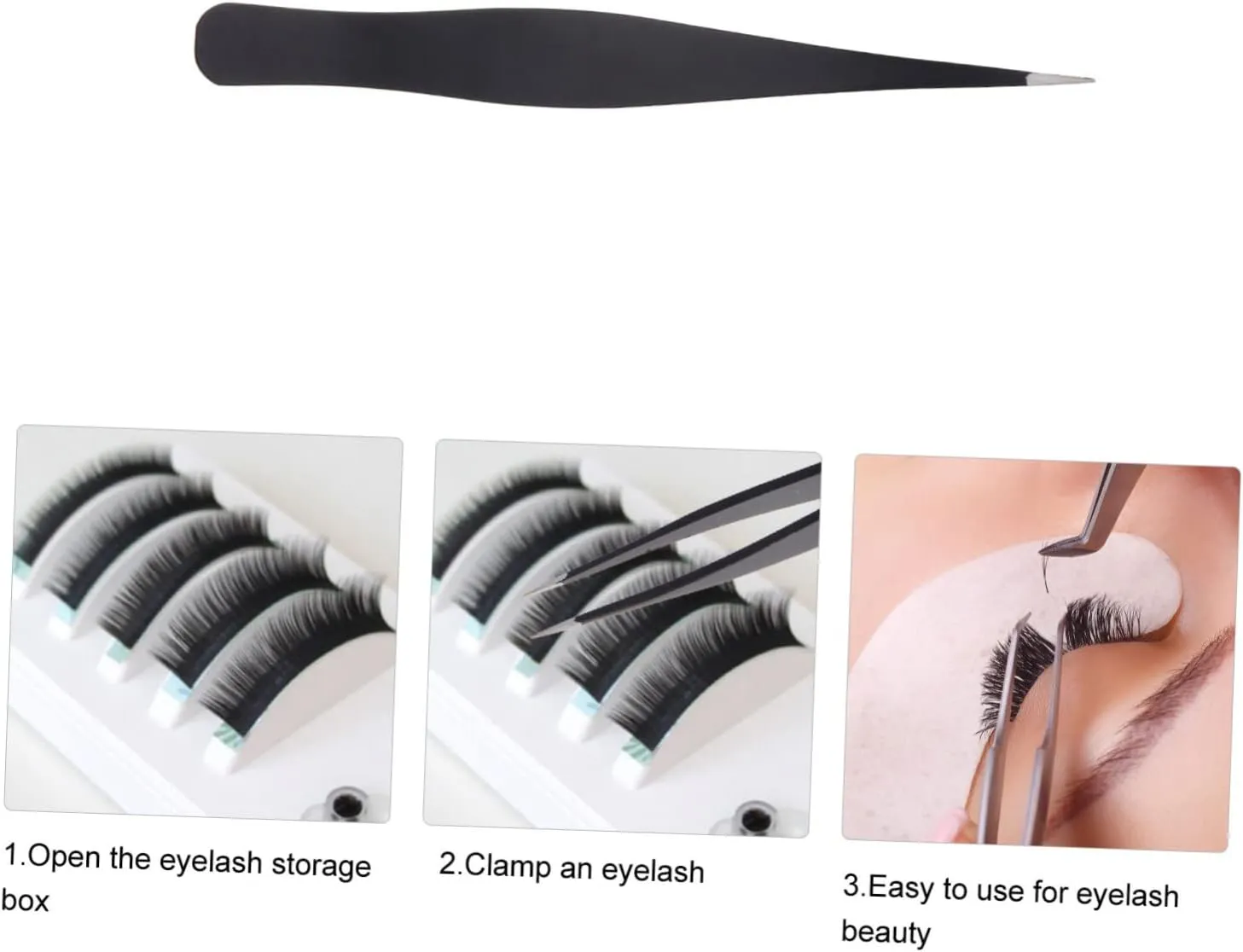 Angoily 12pcs Stainless Steel Eyelash Tweezers for Makeup Ergonomic Design for Easy Eyebrow Grooming Makeup Tool for Precision Application