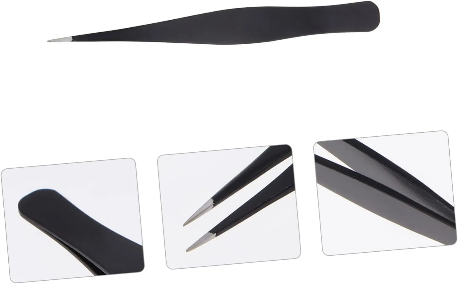 Angoily 12pcs Stainless Steel Eyelash Tweezers for Makeup Ergonomic Design for Easy Eyebrow Grooming Makeup Tool for Precision Application