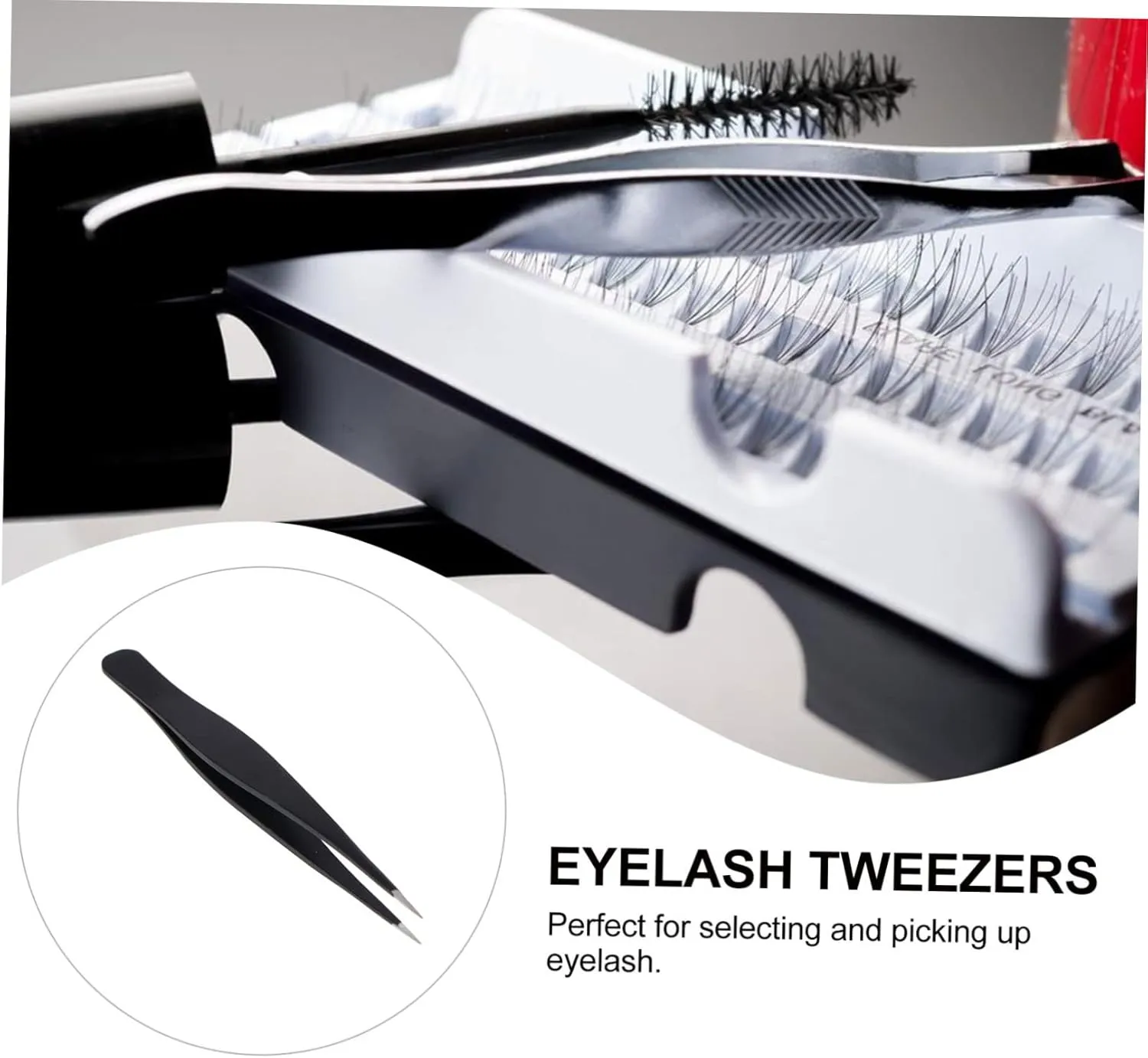 Angoily 12pcs Stainless Steel Eyelash Tweezers for Makeup Ergonomic Design for Easy Eyebrow Grooming Makeup Tool for Precision Application