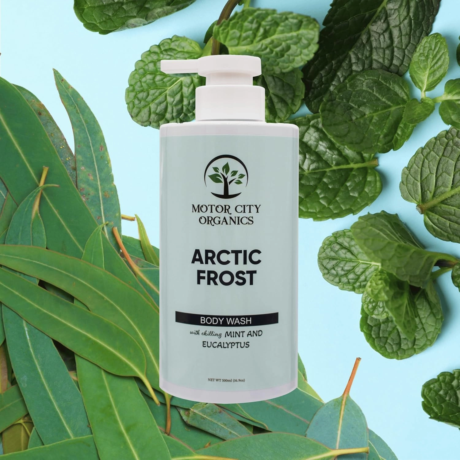 Arctic Frost Body Wash | Infused with Refreshing Mint & Cooling Botanicals - 16.9 oz | Gentle Formula | Suitable for All Skin Types | Paraben-Free