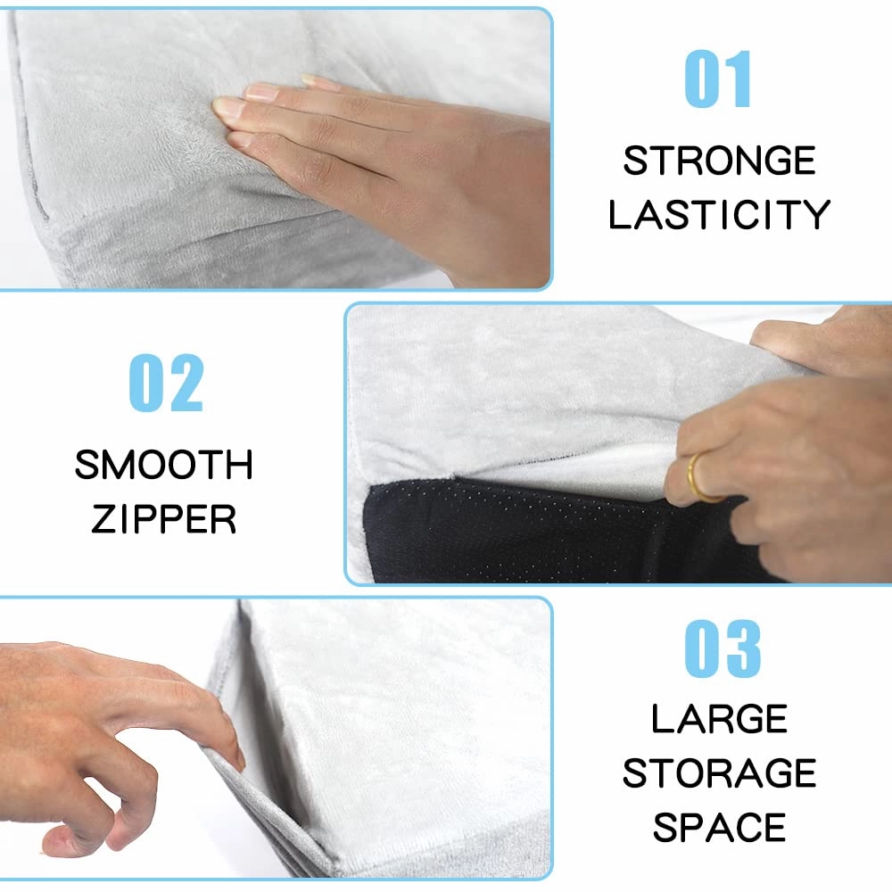 Beauty Salon Eyelash Extension Neck Pillow - Comfortable Velvet Beauty Memory Foam Pillow,to Protect The Neck When Used for Lash Extension Grafting Make Up (Grey)…