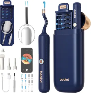 Bebird Earsight Plus R37R Ear Cleaning Camera Wax Removal Tool kit, Flexible Ear Scope Otoscope Camera Light, Visual Ear Picker Wireless Earwax Remover Tweezers for Adults & Kids