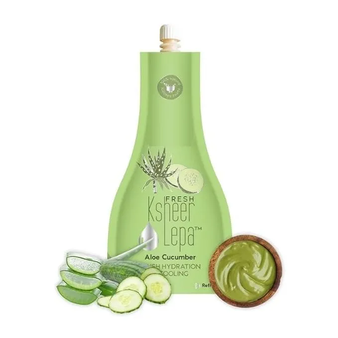 BK Fresh Aloe Cucumber Face Pack, Ksheer Lepa For Cool Hydration - (40gm)