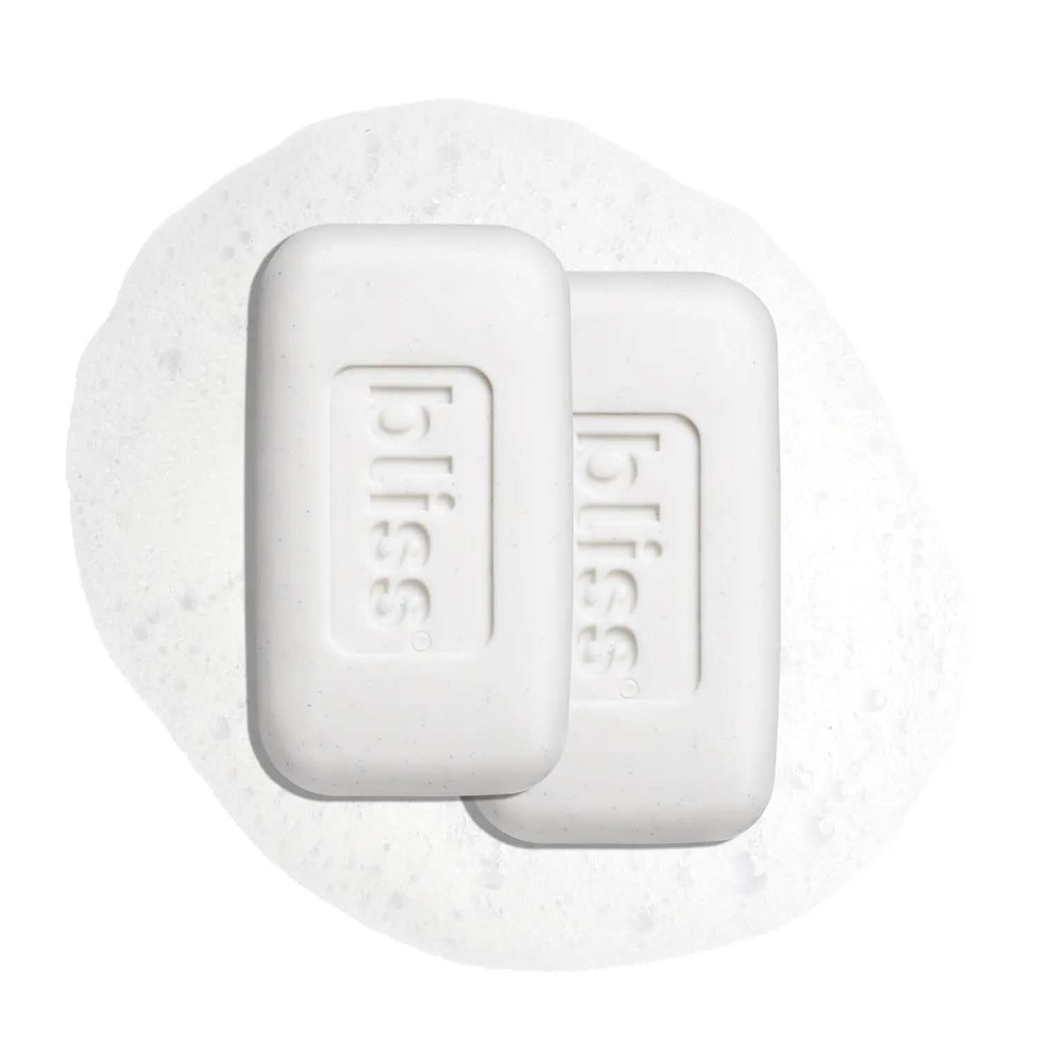 Bliss Amazon Exclusive Mint Bath Bar 2-Pack - Exfoliating & Hydrating Soap with Peppermint Oil & Jojoba Beads for Supremely Soft Skin - Soothes, Refreshes & Gently Scrubs Away Dead Skin Cells