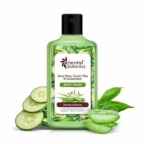 Body Wash,250Ml|Infused With Aloe Vera,Green Tea&Cucumber| Refreshes&Hydrates Skin|No Parabens&Sulphates|Cruelty Free&Vegan