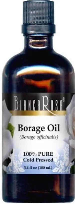 Borage (Starflower) Oil - 100% Pure, Cold Pressed (3.40 fl oz, ZIN: 428360)