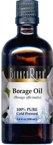 Borage (Starflower) Oil - 100% Pure, Cold Pressed (3.40 fl oz, ZIN: 428360)