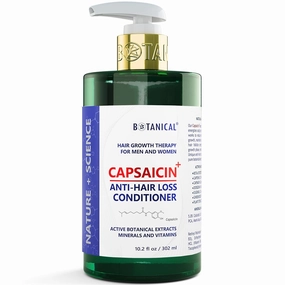 Botanical Hair Growth Capsaicin Conditioner for Hair Loss and Hair Thinning Prevention Oil-Free Scalp Stimulating Natural Conditioner Hair Regrowth Therapy For Men & Women 10.2 Fl Oz