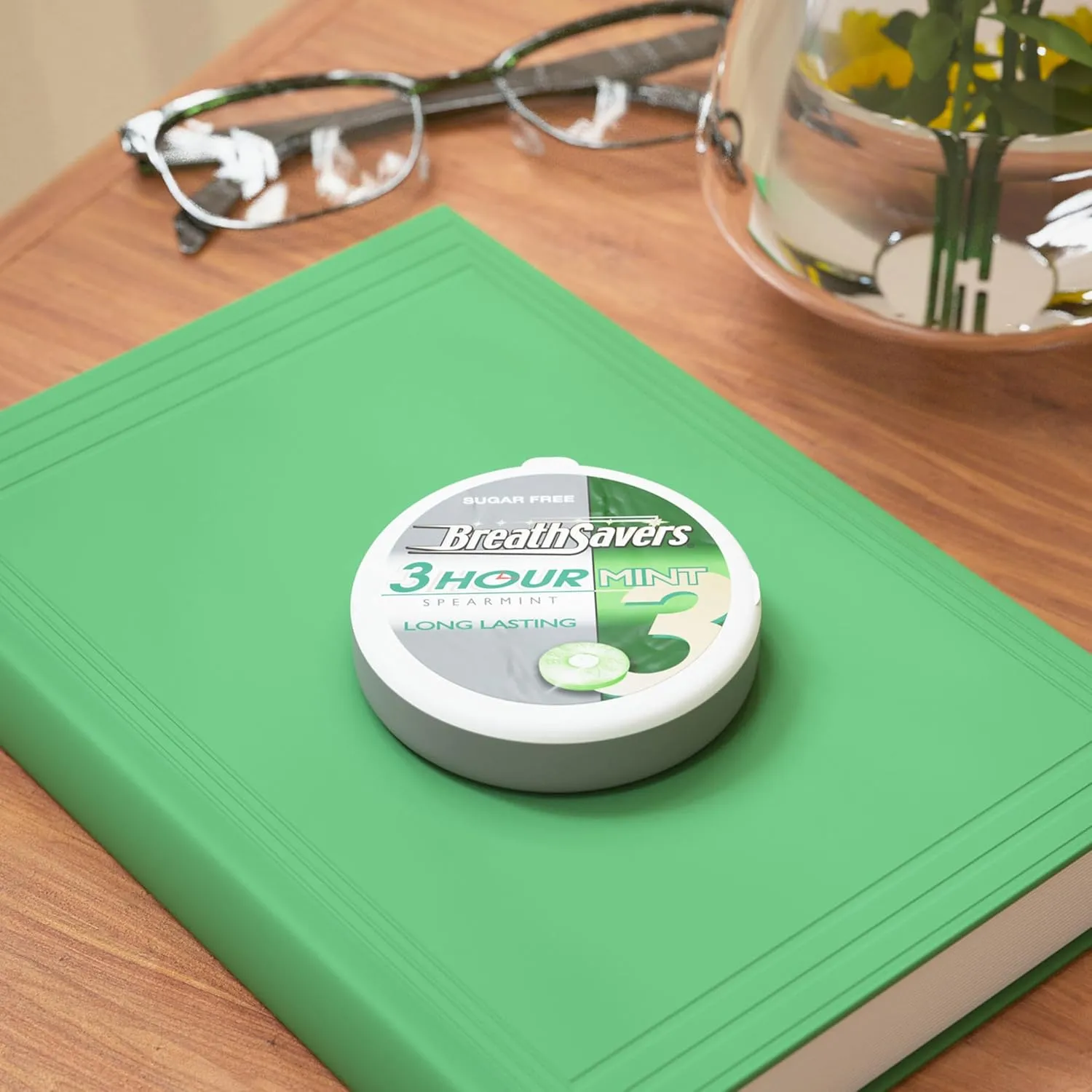 BREATH SAVERS Spearmint Sugar Free Breath Mints Tins, 1.27 oz (8 Count)