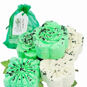Breathe Easy Aromatherapy Shower Bombs (5PK XTRA STRENGTH) – Menthol, Peppermint, Rosemary Essential Oils – Ease Sinus, Colds, Cough, Congestion – Spa Christmas Gift (No Shower Bomb Bag)