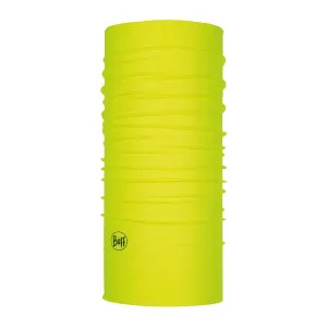 BUFF CoolNet UV Neck Gaiter, UPF 50 Sun Protection, Breathable, Cooling Bandana, Versatile, Quick Dry Face Mask, Solid Yellow Fluor, Adult Size
