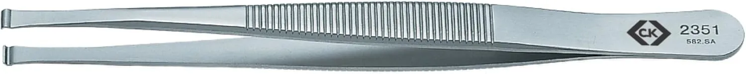 C. K Tools T2351 Stainless Steel Positioning Tweezers, Inside Round Tips, 4 1/2-Inch OAL