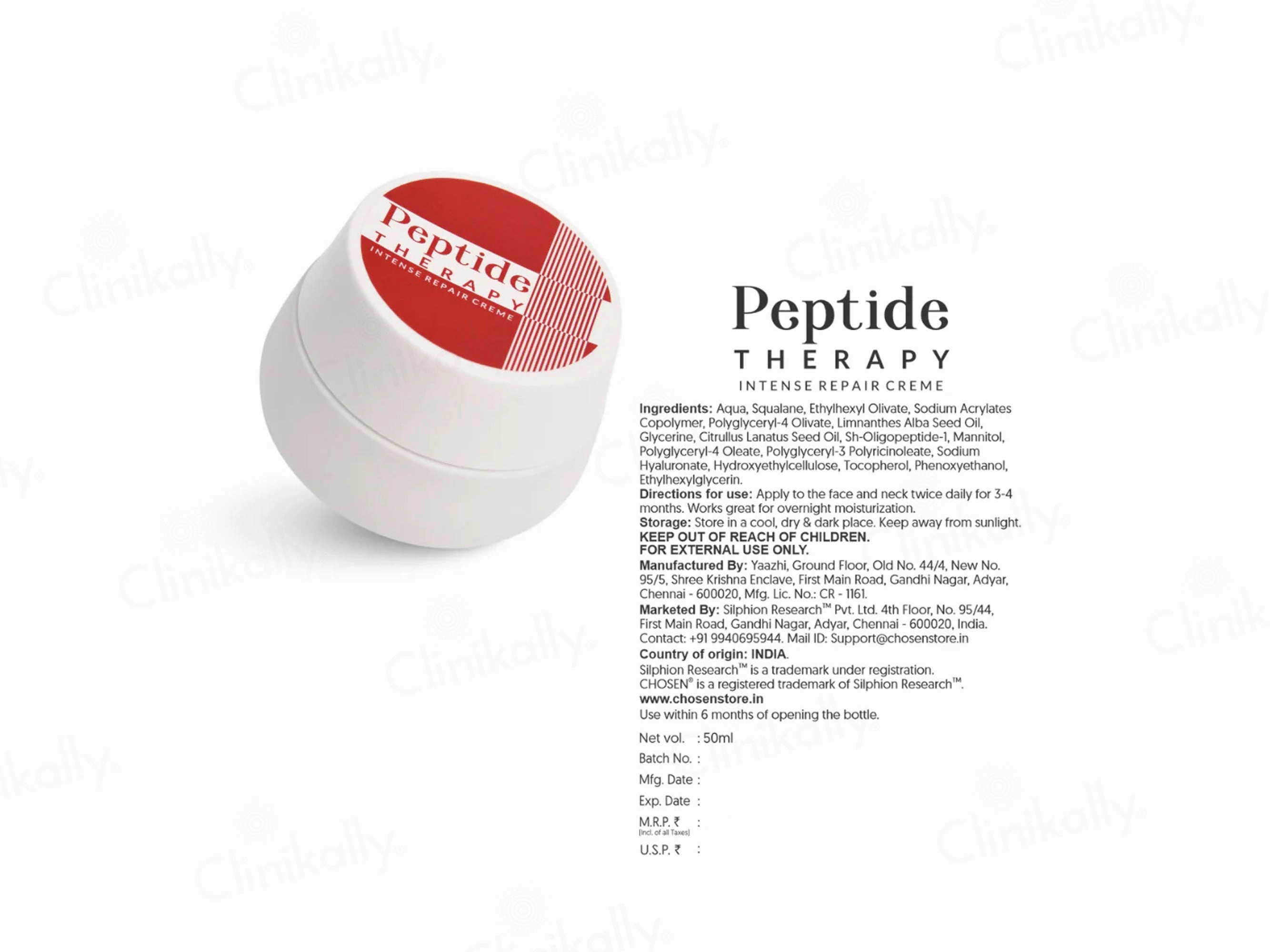 Chosen Peptide Therapy Intense Repair Creme