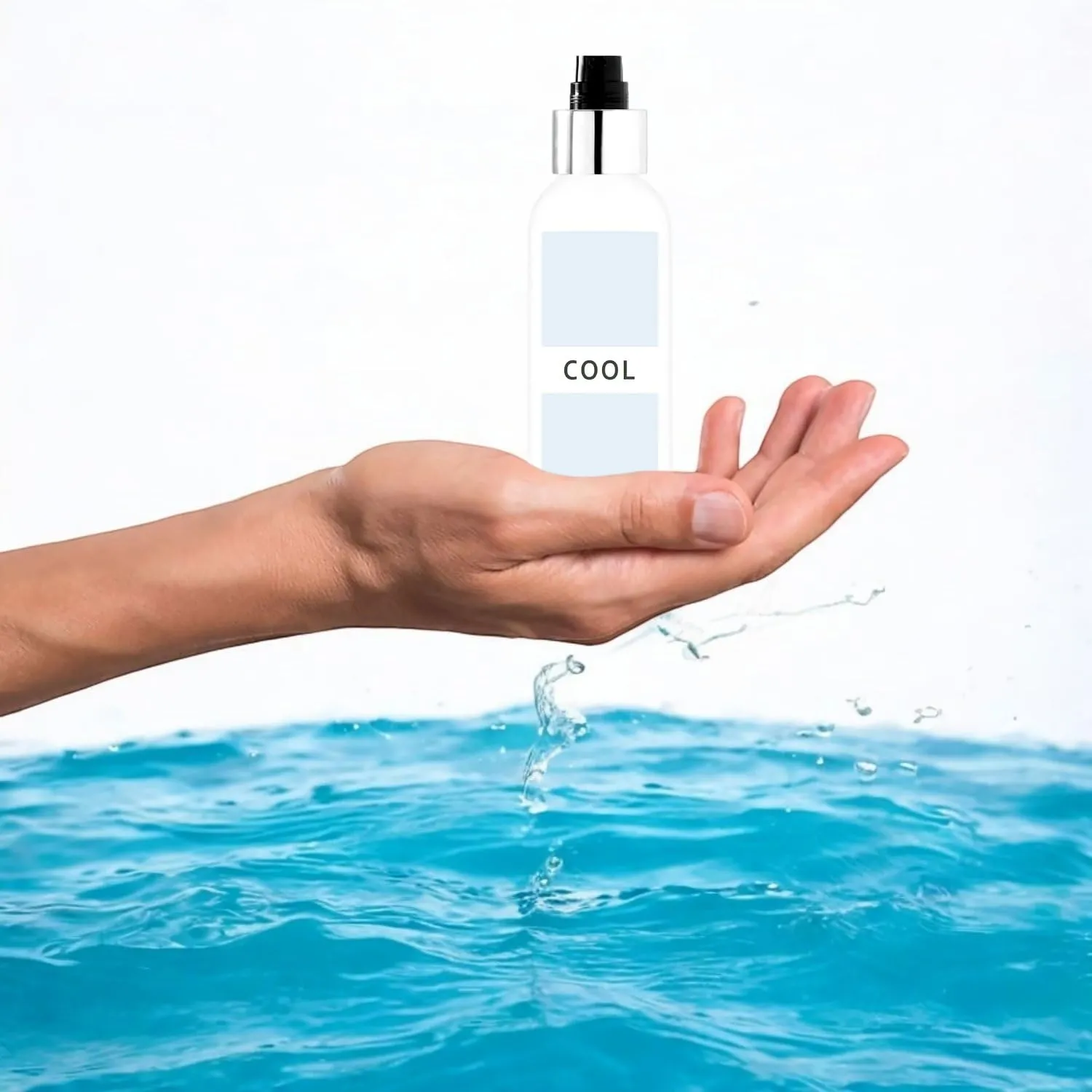 COOL ALCOHOL-FREE Fragrance Mist 5 Fl Oz - a Sophisticated Water Blend of Marine & Green Notes, Cooling Mint, Rich Cedarwood & Musk - with Plant Extracts (COOL (ALCOHOL-FREE))