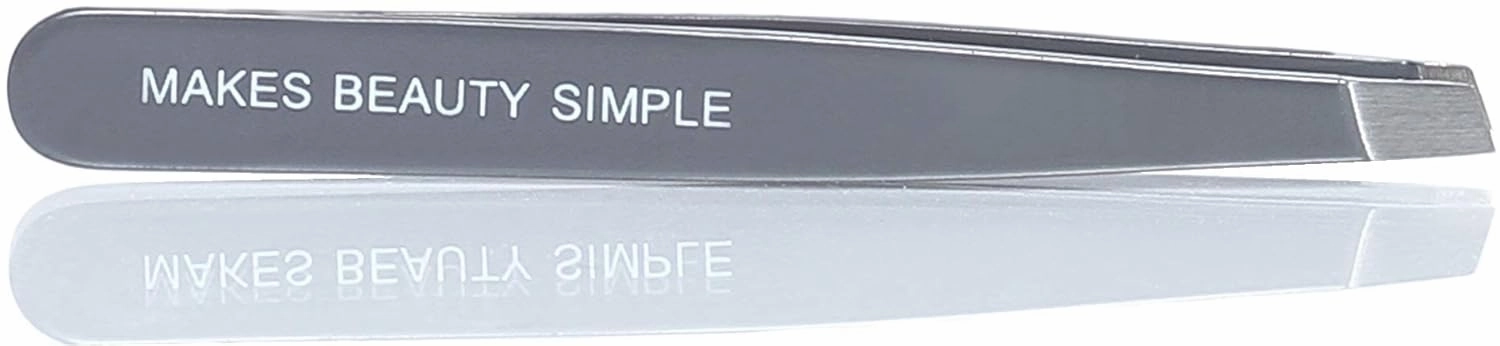COSMETICS, MINI TWEEZERS – Best Natural Makeup Looks & Tools / Sharp, Slanted Tip Tweezers For Perfect Brows – Travel Size