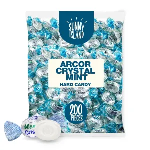 Crystal Mint, Refreshing Mints Hard Candy, Naturally Flavored, 2-Pound Bag (About 200 Pieces)