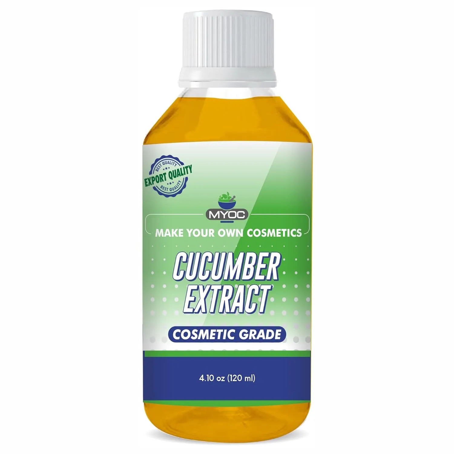 Cucumber Liquid Extract | Cosmetic Grade Botanical Ingredient | Non-Edible | Herbal Extract for DIY Skincare & Haircare | 120ml / 4.05 Fl Oz