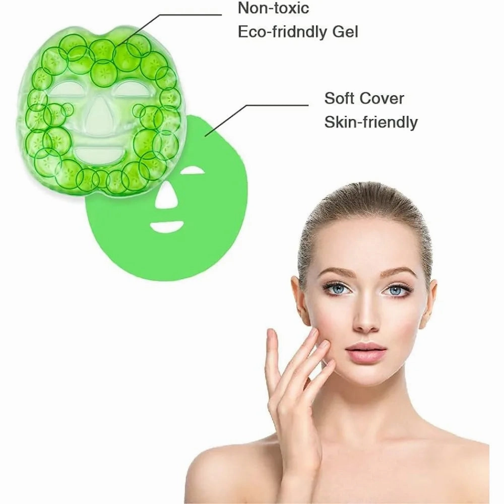 Cucumber Reusable Cooling Compress Gel Mask