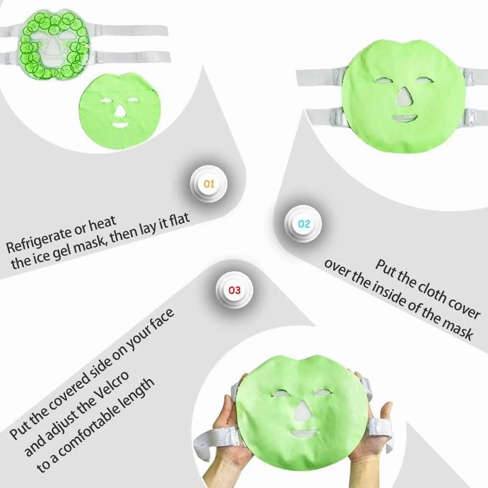 Cucumber Reusable Cooling Compress Gel Mask
