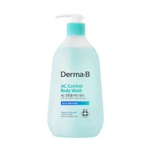 DERMA B | AC Control Body Wash | Anti-Blemish & Pimples Care | Hypoallergenic Body Cleanser | All Skin Types for Women & Men | Sensitive Skin Shower Gel | Korean Bath Products | 14.2 fl oz (420ml)