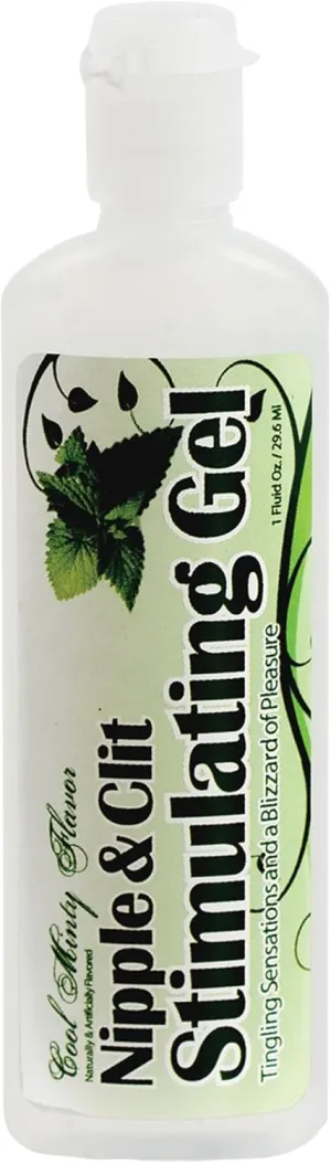 Doc Johnson Nipple and Clit Stimulating Gel - Tingling Sensations and a Blizzard of Pleasure - Mint - 1 fl. Oz. (29.5 ml)