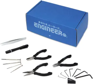 ENGINEER EB-01A Tool Set in Handbag Box for Precision Working, Depth 5.9 x Height 4.1 x Width 10.6 inches (15 x 10.5 x 27 cm), Pack of 10