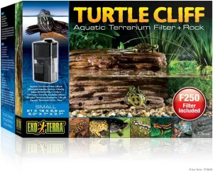 Exo Terra Turtle Cliff, Aquatic Terrarium Filter and Rock, Small, PT3649