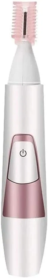 Eyebrow Trimmer for Women, Precision Eyebrow Razor for Women Electric Facial Hair Remover with Comb No Pulling Sensation Painless for Face Chin Neck Upper-Lip