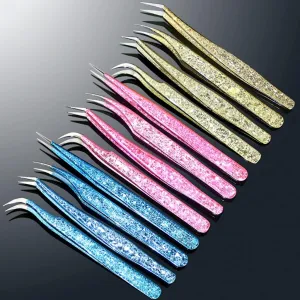 Eyelash Tweezers Accurate Professional Eyebrows Lash Extension Supplies Makeup Tools Closure