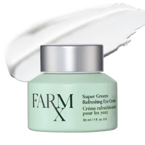 Farm Rx Super Greens Refreshing Eye Cream | Vegan Eye Cream with Cucumber Extract and Green Tea | Cools and Refreshes Skin Around Eyes | De-puffing Ingredients