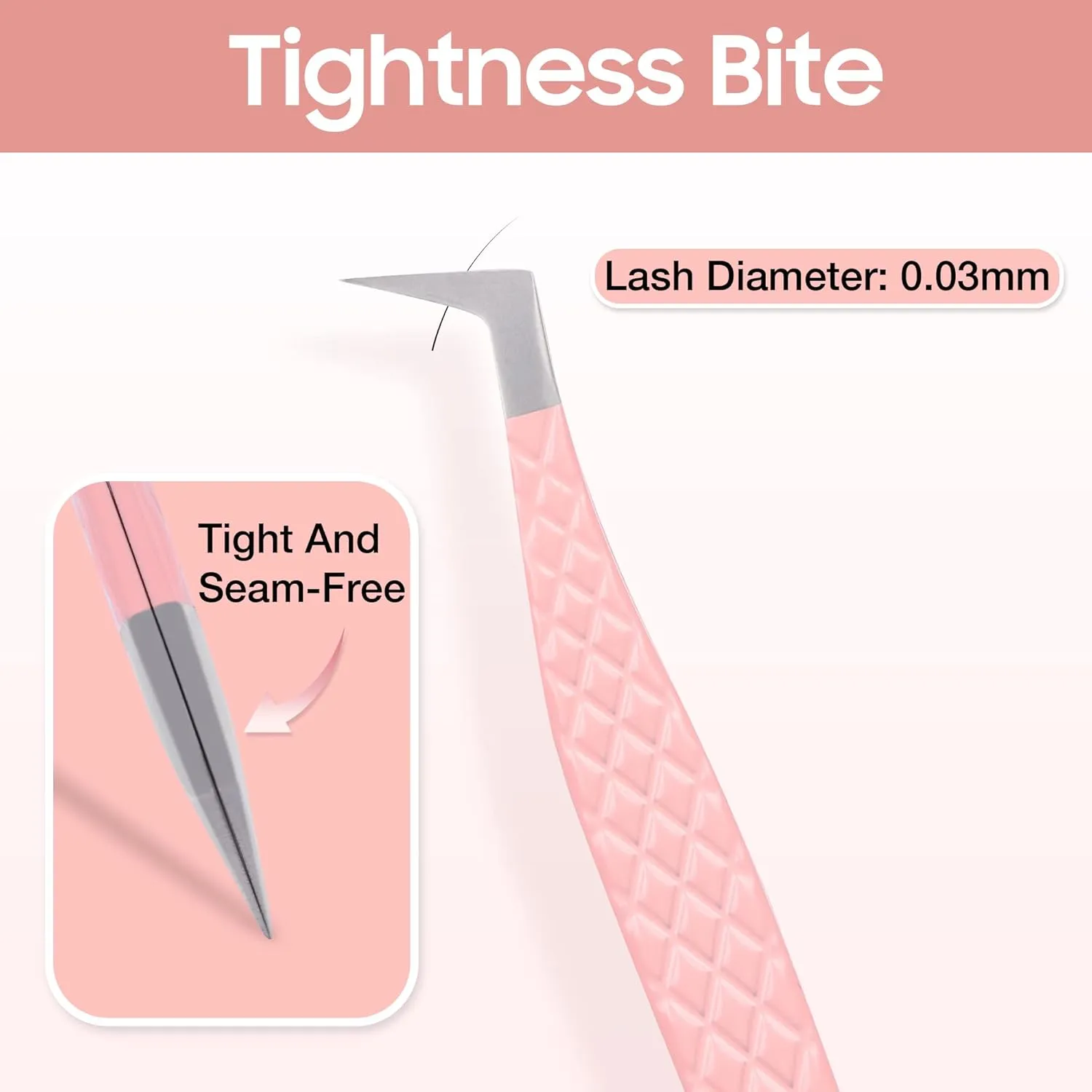 Fiber Tip Lash Tweezers for Eyelash Extensions, Professional Stainless Steel Lash Extension Tweezers for Volume Fan, Precision Supplies Work Best Tool（Boot）