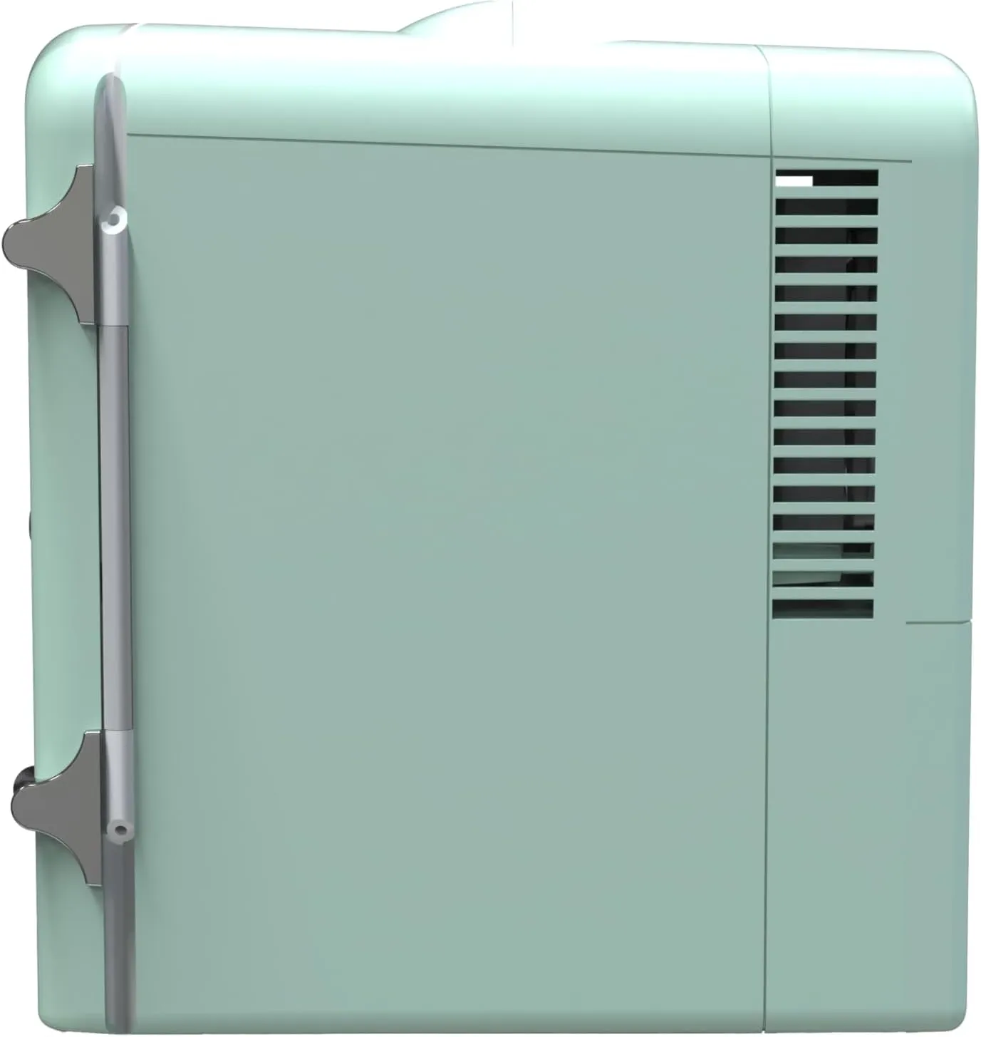 Frigidaire EFMIS129-MINT Mini Personal Fridge Cooler, 1 Gal Capacity fits Six Cans, Includes Plugs for Home Outlet & DC Charger-9.84" D x 7.09" W x 10.35" H