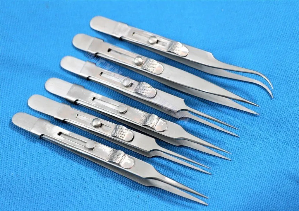 German Steel watchmaker Repair Anti-static Jewelry Tweezers Pick-UP Tools Set
