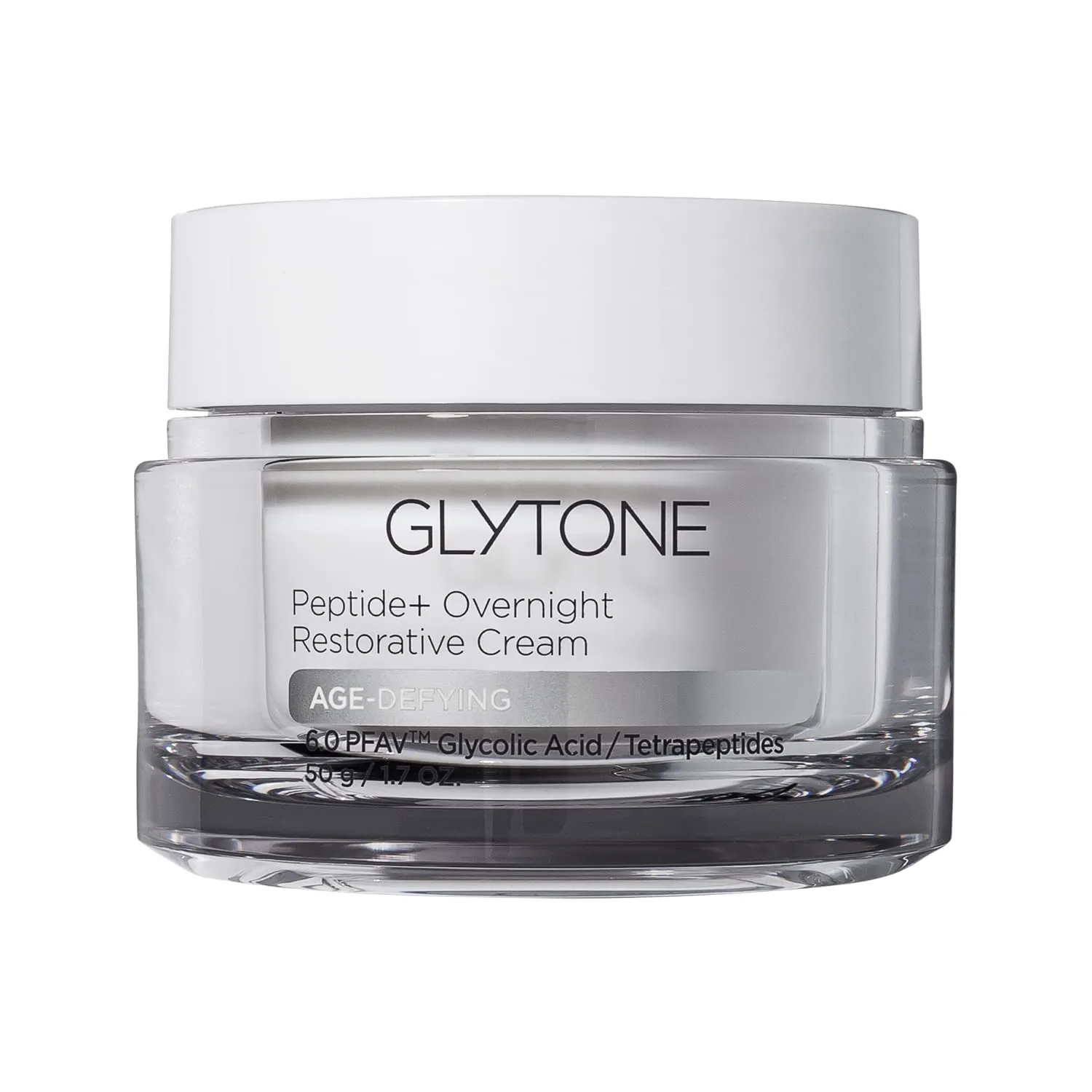 Glytone Age-Defying Peptide  Overnight Restorative Cream - Dermatologist-Tested, Paraben-Free & Fragrance-Free - 1.7 fl. oz.
