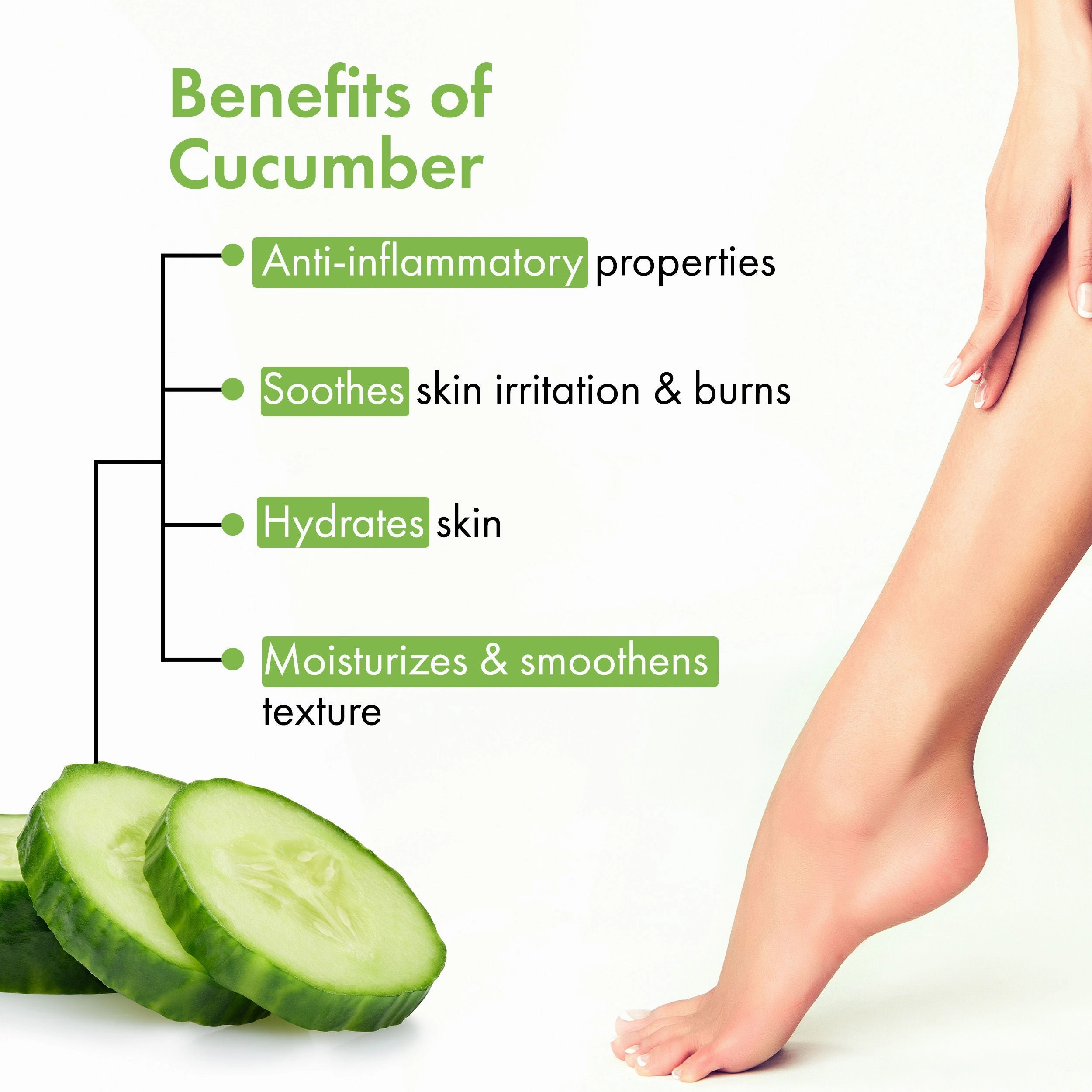 Good Vibes Cucumber Cooling Foot Mask | Soothing, Hydrating | Vegan, No Parabens, No Sulphates, No Animal Testing, No Alcohol (20 g)