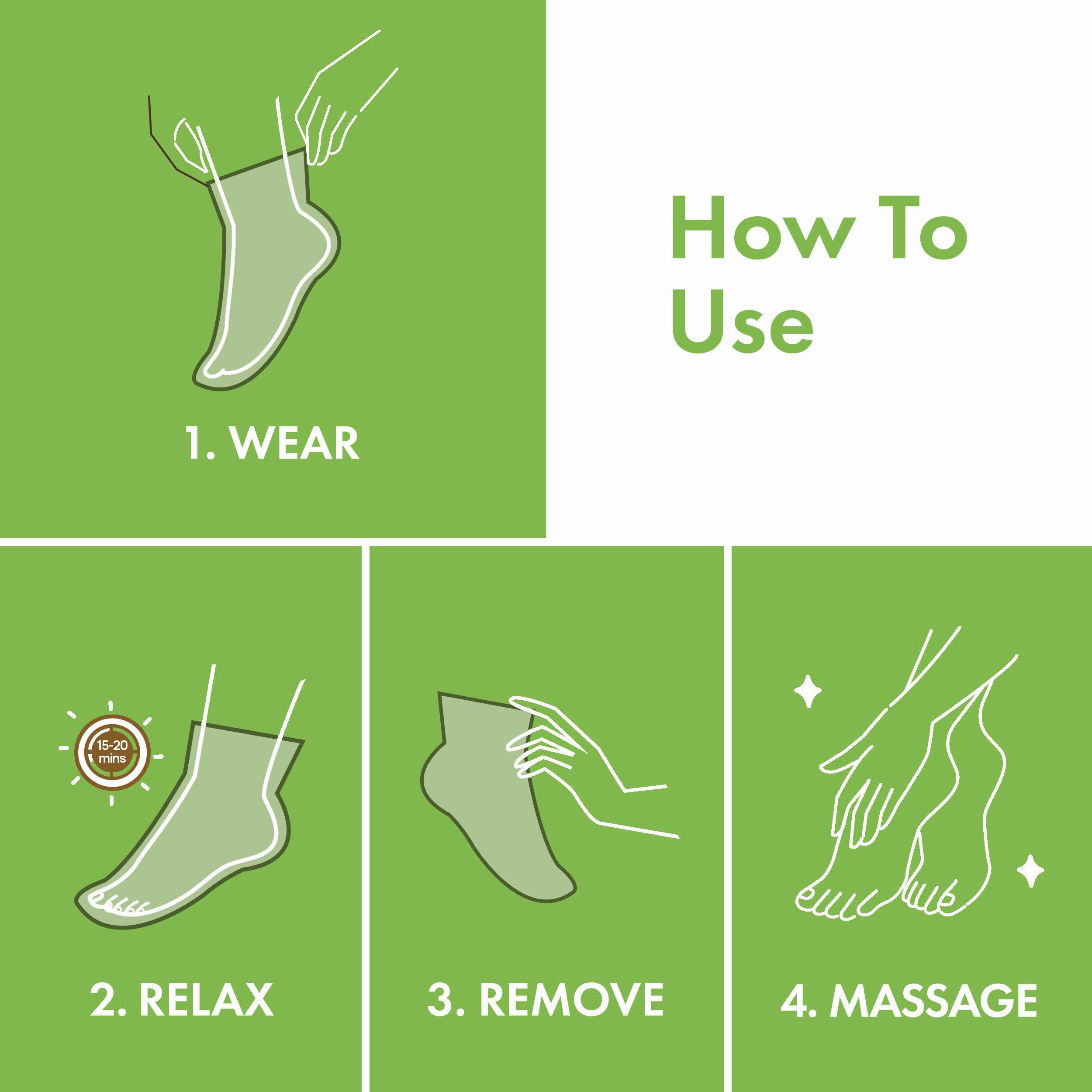 Good Vibes Cucumber Cooling Foot Mask | Soothing, Hydrating | Vegan, No Parabens, No Sulphates, No Animal Testing, No Alcohol (20 g)
