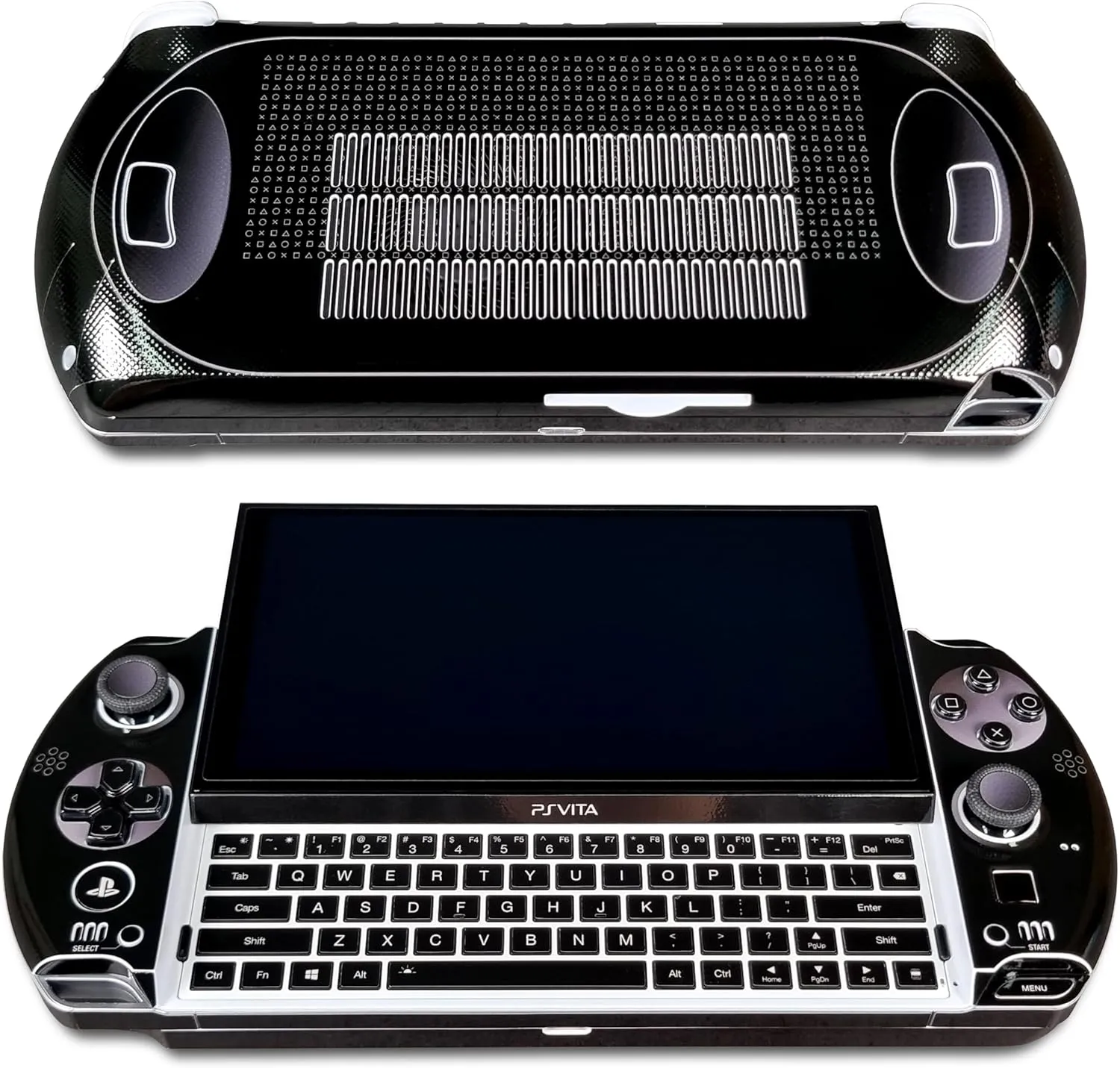 GPD Win 4 Matte Skin, PSP 3000 Black Edition, Full Wrapping Matte Vinyl Skin for GPD Win 4, Compatible with 2022, 2023, 2024, and 2025 Versions. (Designed by POP SKIN)