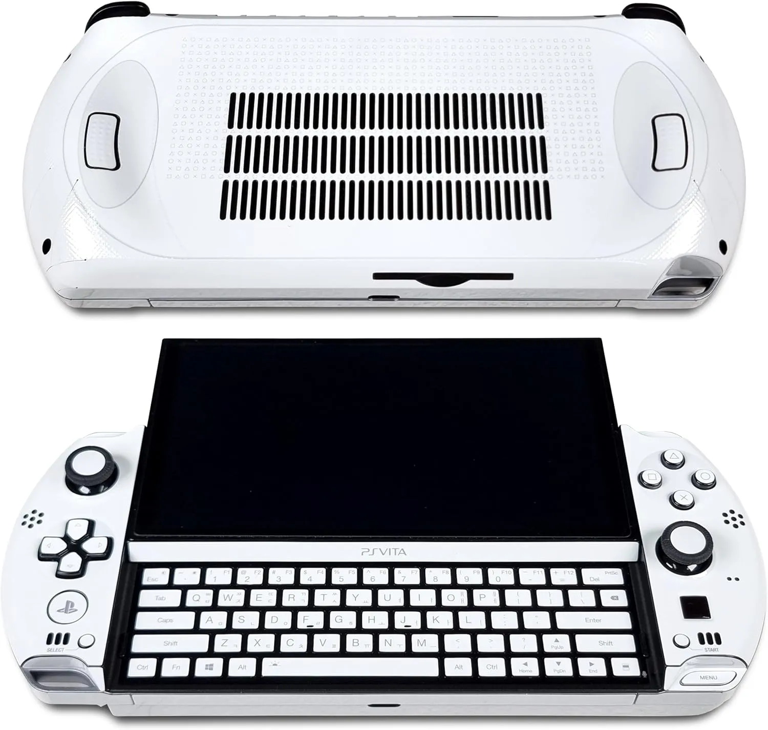 GPD Win 4 Skin, PS Vita 2nd White Edition, Full Wrapping Matte Vinyl Skin for GPD Win 4, Compatible with 2022, 2023, 2024, and 2025 Versions. (Designed by POP SKIN)