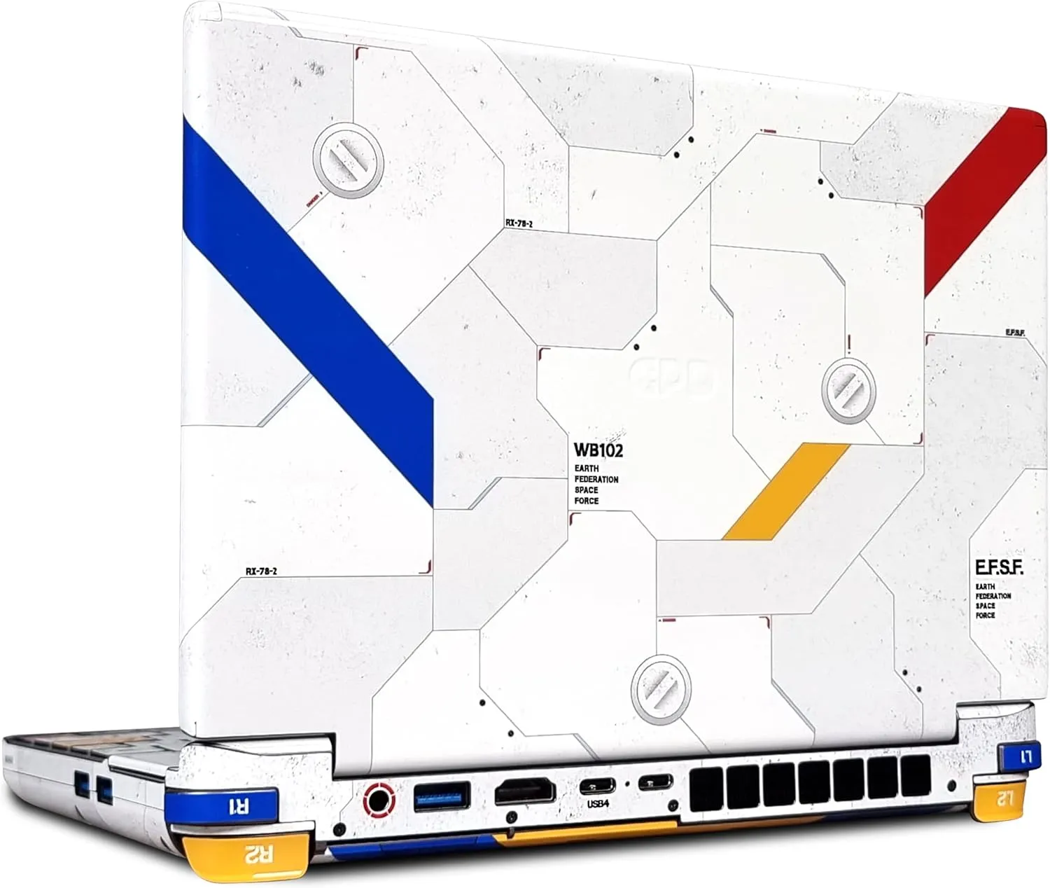 GPD Win Max 2 Skin, Gundam Edition, Full Wrapping Matte Vinyl Skin for GPD Win Max 2, Compatible for 2022, 2023, 2024, 2025 Version (Designed by POP SKIN)
